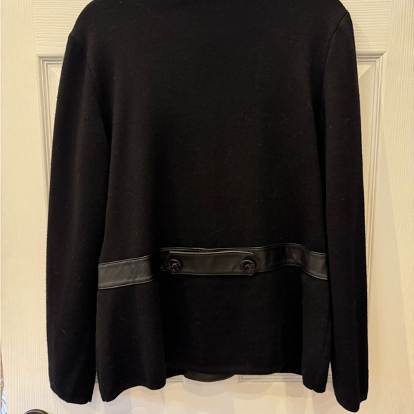 1015 Dana Buchman leather outer shell blazer - Picture 2 of 5